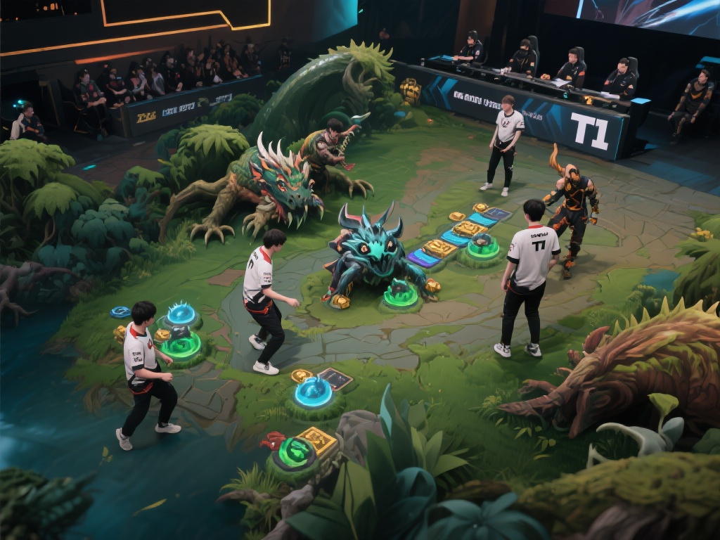 LCK赛场T1掌控全局,野区发难再现12/0零封 在英雄联盟比赛中,野区资源是影响整局比赛